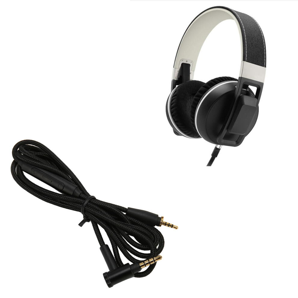 Premium Ofc Earphone Replacement Cable 4.9Ft 90 Plug With Mic For Headphones 8011369470177