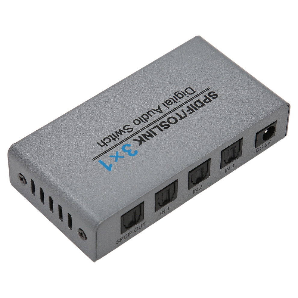 Remote-Controlled Spdif Digital Sound Switch 3X1 High-Quality Audio 3671369470185