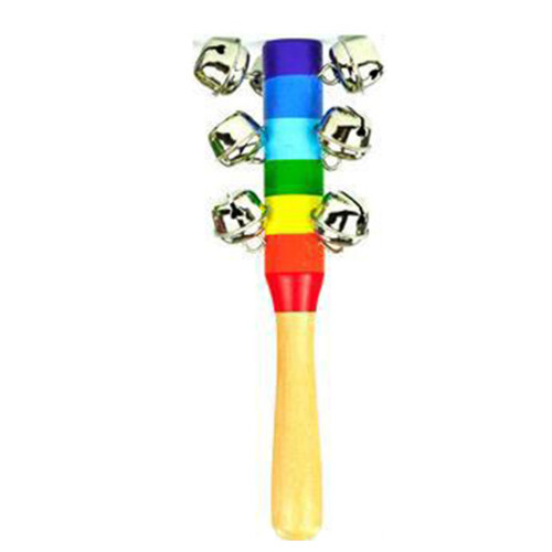 Holzgriff-Glockenklapper für Kinder - Hand-Glockenklimperer 1