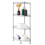 Heavy Duty Storage Rack for Organized Living, Adjustable Height Corner Shelving Unit with Multi-Layer Structure, Wire Storage Shelves Featuring Rust R 3