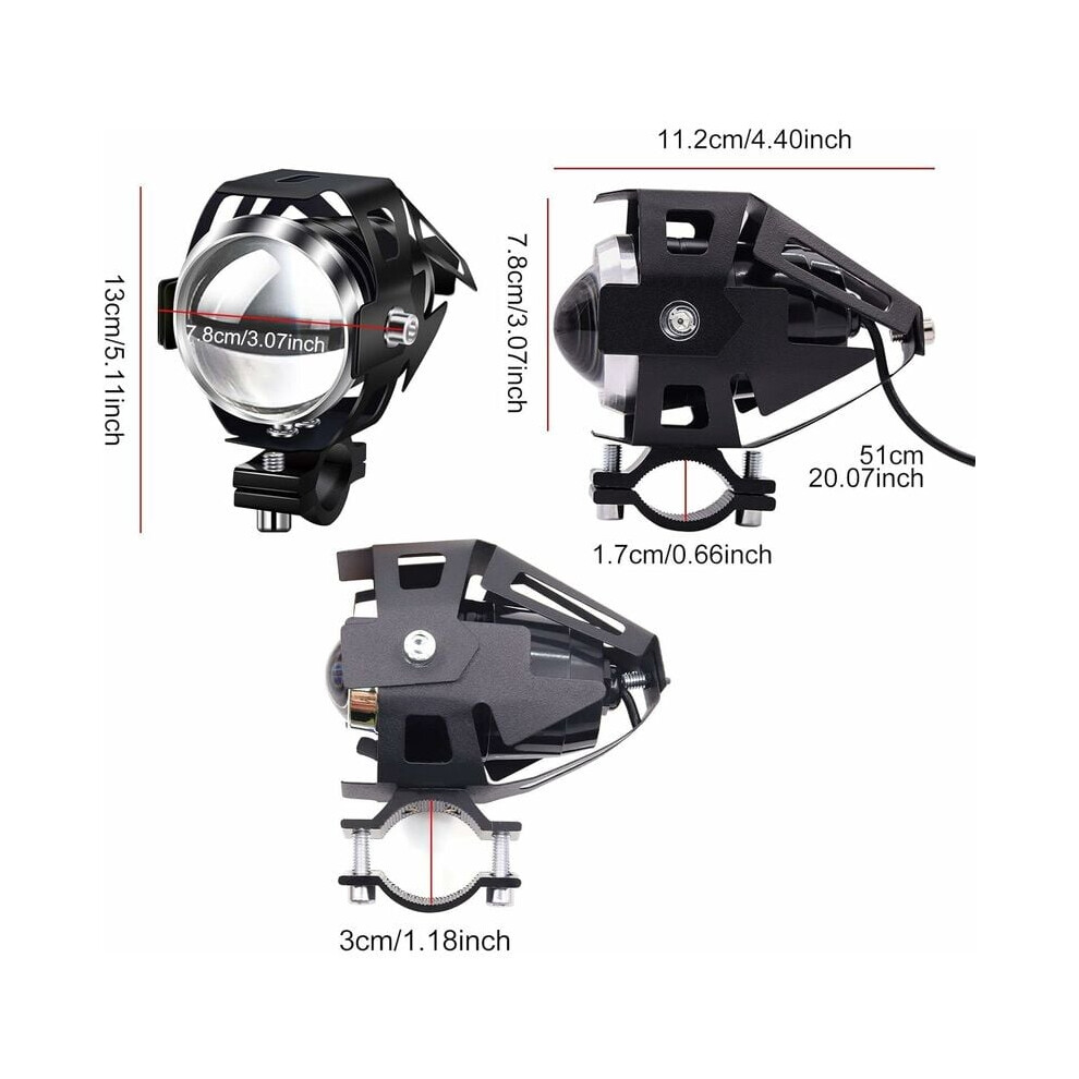 Innovative Motorcycle Driving Lights, Ultra Bright Spotlight Ensuring Safe Night Rides, Aluminum Alloy Casing Offers Rustproof Durability For 9169997093011
