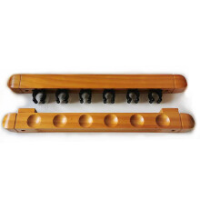 Cue Stick Rack Wall Mount, Appearance Design Is Novel Meets The Buyer's Aesthetic Preferences, Solid Pine Wood Pool Cue Holder with Functional Grooves