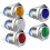 Ενδεικτική λυχνία LED υψηλής φωτεινότητας 12V-24VDC, μεταλλικό κέλυφος με αντίσταση 1