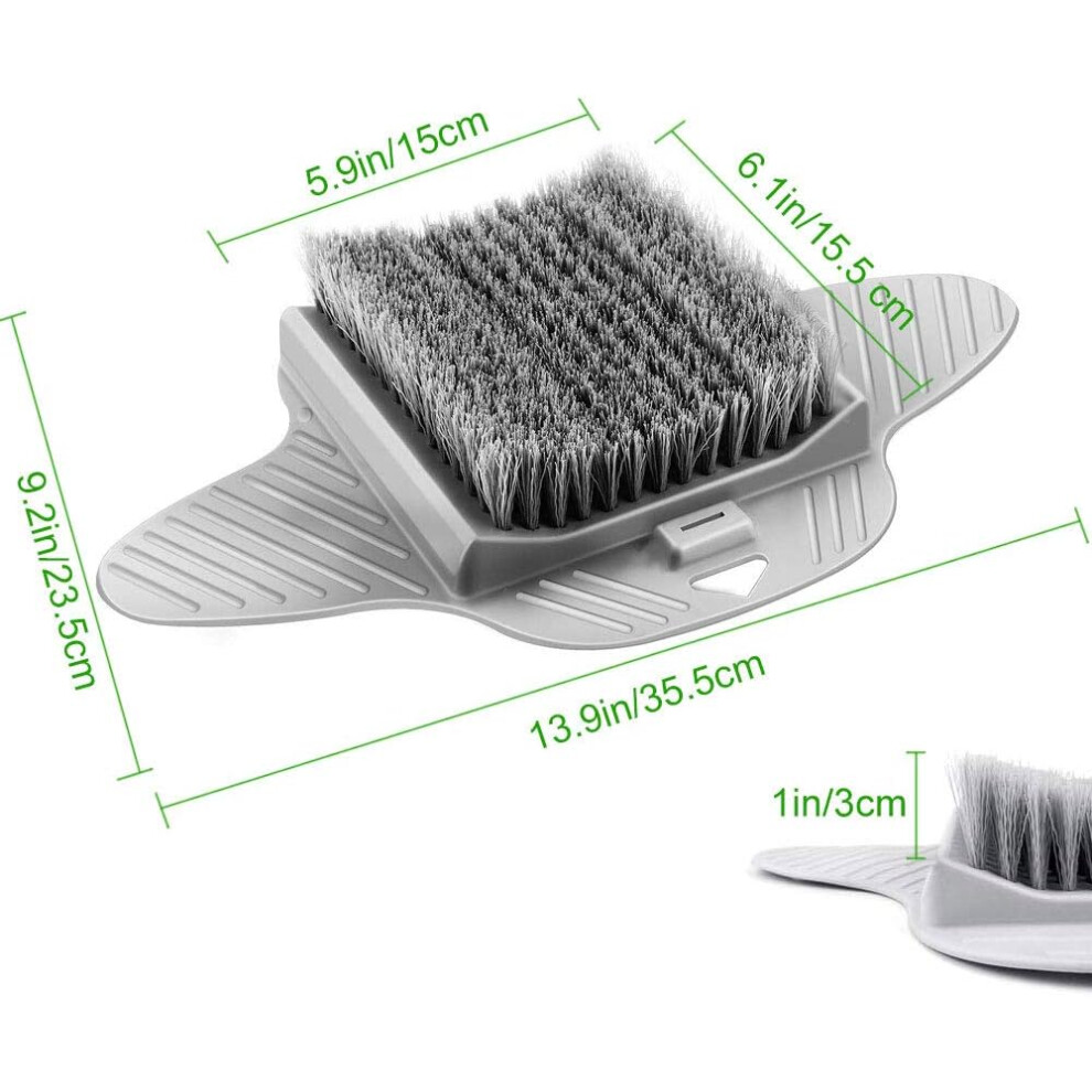Effortless Foot Care, Shower Foot Scrubber Mat with Pumice Stone Non Slip Suction Cups Deep Foot Cleaning for Relaxing & Hygienic Routine (Unique