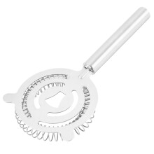 Strumento professionale per filtrare cocktail, design a maglia fine a forma di croce per una filtrazione superiore, design a 2 punte con manico lungo