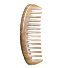 Sandalwood Wide Tooth Comb For Curly Hair, Detangler With Special Wood Scent And Anti-static Features, Thicker Rounded Teeth Provide Comfortable