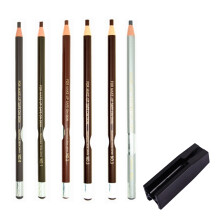 Lápiz de cejas para maquillaje natural, kit de suministros para microblading con lápiz de cejas resistente al agua y despegable en varios colores,