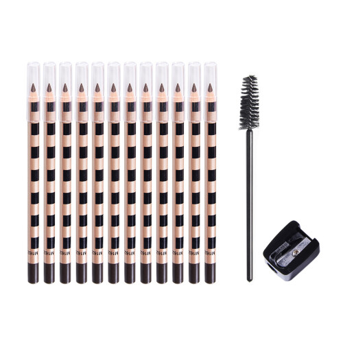 Σετ eyeliner φρυδιών χωρίς δοκιμές σε ζώα, μακιγιάζ πολλαπλών χρήσεων σε καφέ
