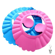 Soft Cap Visor, Eco-Friendly EVA Resin Baby Shower Cap For Kids, Multi-Purpose Use Adjustable Bathing Hat With Earmuffs For Toddler And Infants (3Pcs)