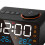 Radio-réveil multifonction LED avec FM, rechargeable, noir 10