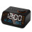 Radio-réveil multifonction LED avec FM, rechargeable, noir 12