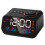 Radio-réveil multifonction LED avec FM, rechargeable, noir 1
