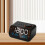 Radio-réveil multifonction LED avec FM, rechargeable, noir 4