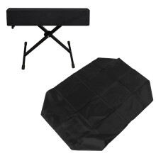 Waterproof Piano Cover for 61 Keys, Universal Dustproof Black