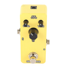 Gelber Mini Modulation-Effektpedal für E-Gitarre, Metallgehäuse