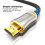 HDMI 2.1 8K 2m Chrome Cable for PC to 4K Projector 4