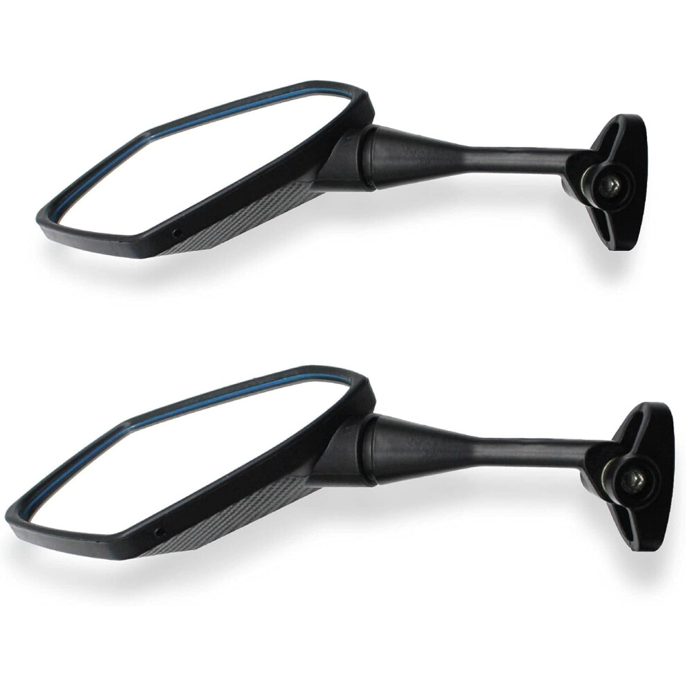 Convex Motorcycle Mirrors, Universal Motorcycle Mirrors For Easy Installation, Larger View For Enhanced Safety, 360 Rotatable For Customizable 9340258601262