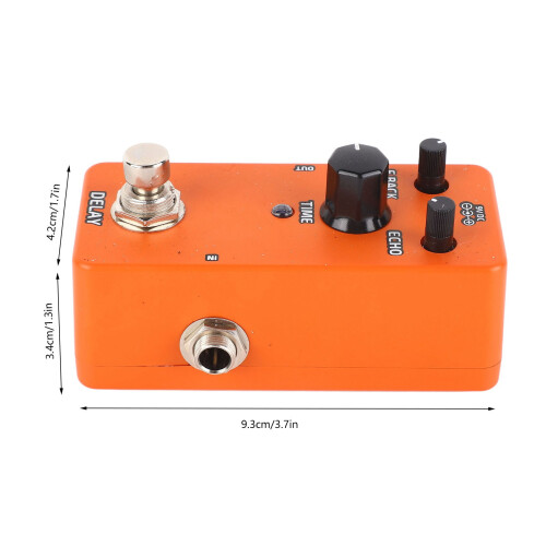 Elektrisches Gitarren-Effektpedal Einzelblock Orange Mini Modulation Delay 1