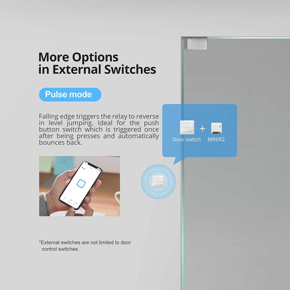 Compact Mini Wifi Smart Switch, Advanced Voice Control Compatibility, Two-Way Smart Switches For Seamless Integration, Fire-Retardant Shell Ensuring 9169997094681