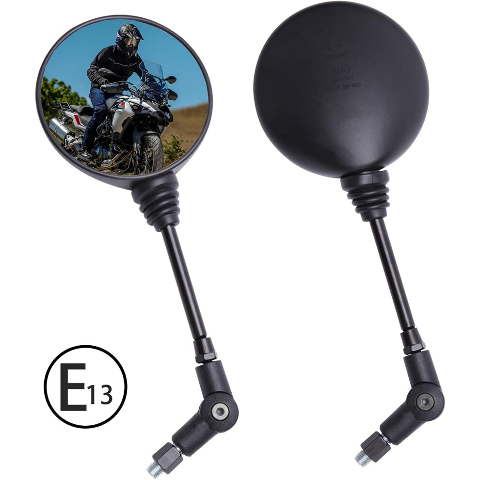 Anti-Glare Motorcycle Mirrors For Wide Applicability, Shockproof Design Ensures Stability For All Types Of Bikes 9004841697925