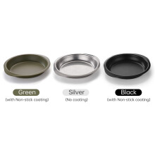 Stainless Steel Non-Stick Dinner Plate 13.5cm for Camping Hiking Picnic