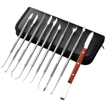 Kit de Escultura de Precisão, Ferramentas Duplas de Aço Inoxidável para Escultura em Cera, para Cerâmica e Argila Polimérica, Fabricadas com