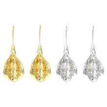Elegant Calla Lily Flower Dangle Drop Earrings, Gold Silver Tone Vintage Alloy Drop Earrings for Women, Hypoallergenic Colorfast Earrings Suitable