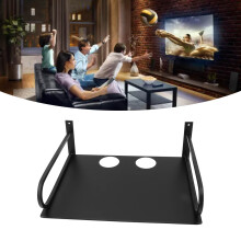 Aluminium Wandprojektion Regal für TV-Box, DVD-Player, Kabelrouter, schwarz
