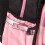 Polyester Casual Backpack with USB & Headphone Ports Black Pink 14