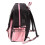Polyester Casual Backpack with USB & Headphone Ports Black Pink 10