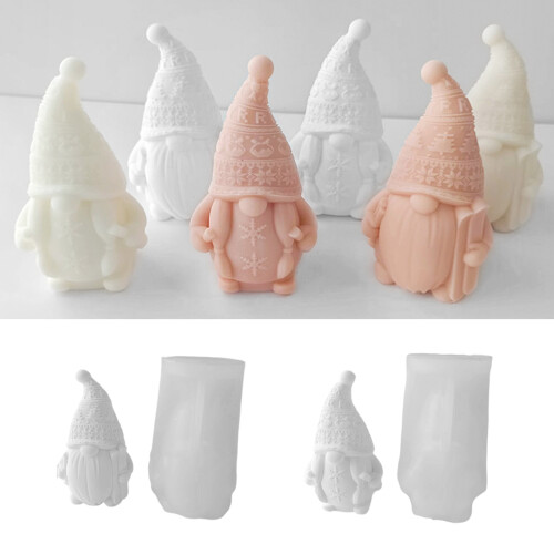 Face-less Ski Dwarf Aromatherapy Candle Silicone Mold Diy-423 2