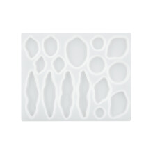 Irregular Barrettes Silicone Mold Jewelry Epoxy Resin Acrylic-A