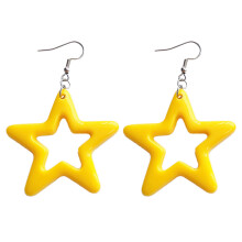 Mode holle acryl ster hanger oorbellen Y2K stijl Dangle-Geel