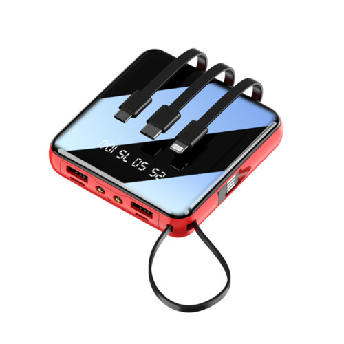 Power Bank με ενσωματωμένα καλώδια: Χωρητικότητα 20000mAh, οθόνη LED και μέγεθος τσέπης για
