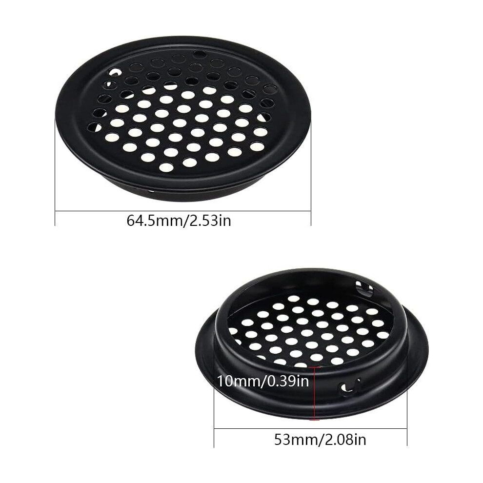 High-Quality Stainless Steel Ventilation Solution, Breathable Round Soffit Louver With Mesh Hole Air Vent For Fresh Air Flow In Closets, Bookcases 9169997095695