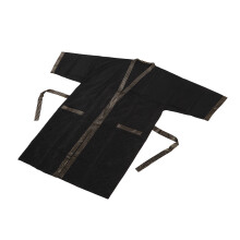 Wiederverwendbare Barberschürze mit stylischem Design & 2 Taschen, Schwarz