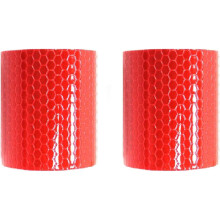 Película refletiva de alta resistência para motocicletas e bicicletas, 2 rolos de 50mm x 3m, vermelha, para decoração e segurança.
