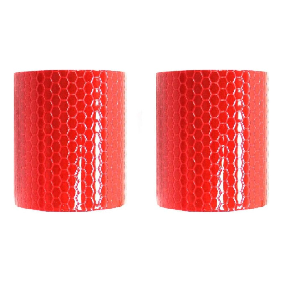 Car Reflective Tape, Highly Viscous, 2 Rolls Of 50Mm X 3M Decorative Tool For Outdoor Conditions Red 9340959461318