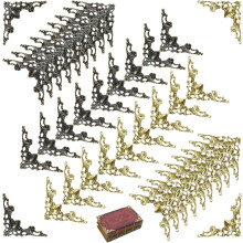 Dekorativt skyddsfodral för scrapbookingalbum, metallkant med vintagedesign och återanvändbart järnmaterial, perfekt för trälådedekoration och