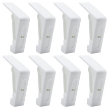 Fermacravatta per tende, ferma-maniglia ad alta resilienza per accessori per camper, bianco, design aerodinamico, facile da installare e smontare,