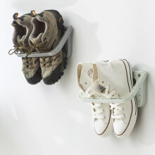 Suporte dobrável para sapatos montado na parede, sapateira dobrável para guardar sapatos atrás de portas, banheiros, salas de estar e quartos.
