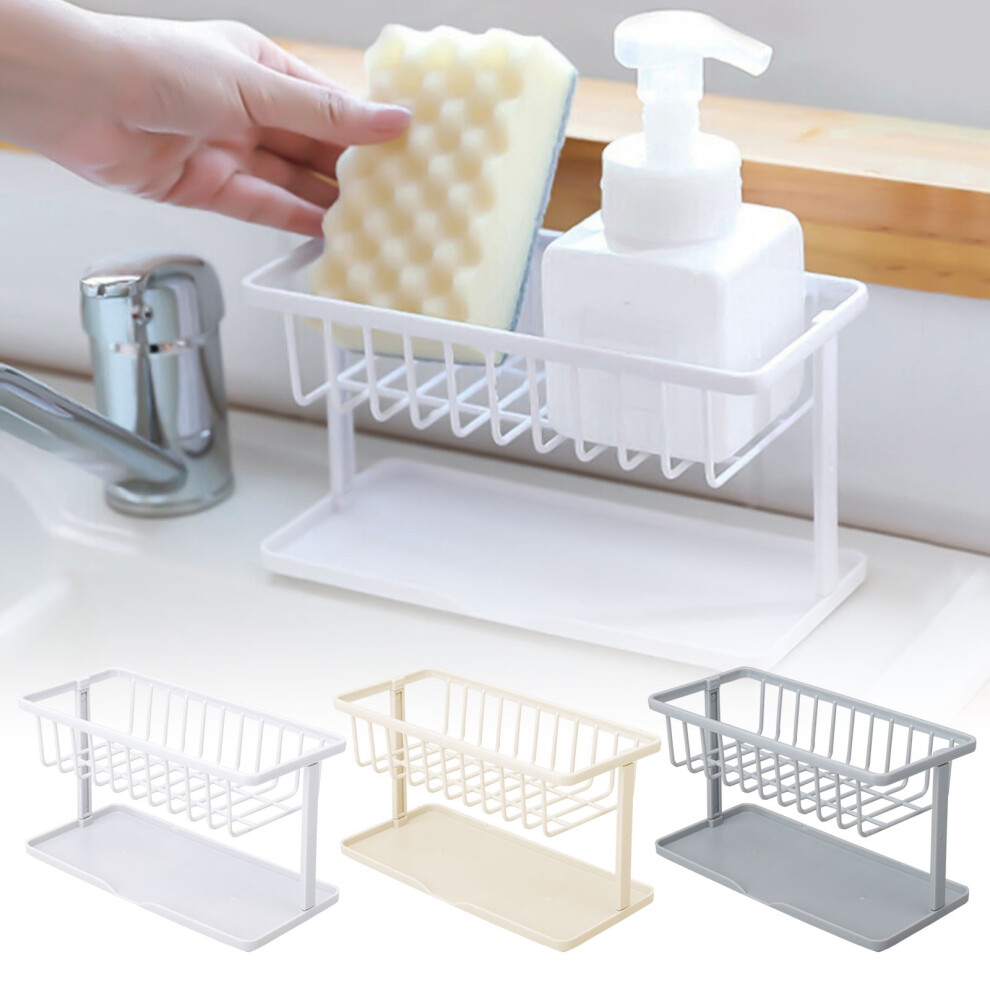 Sink Caddy, Premium Quality Rustproof Abs Plastic Ensures Longevity, Rotatable Spout Design For Optimal Water Drainage, Compact Size Perfect For 9173940223424