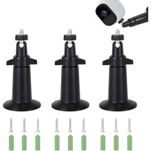 Universal Mounting Bracket For Surveillance, Aluminum Construction Security Camera Mount, Adjustable 360 Degree Rotation 90 Degree Tilt, Versatile