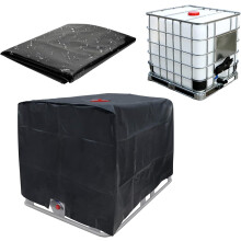 Falmbestandigt Ibc-overtræk, universal størrelse 120x100x116 cm regnvandstankovertræk, vandtæt støvtæt overtræk til udendørs