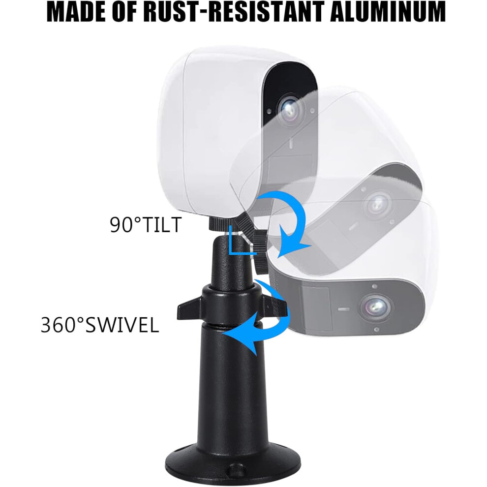 Adjustable Security Wall Mount, Versatile Mounting Aluminium Alloy Camera Stand, Indoor Outdoor Use For Arlo Pro Blink Cctv Cameras (Pack Of 3) 9169997110565