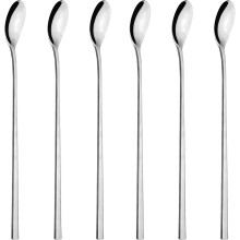 Elegant Mirror Finish Stirring Spoons, Long Spoons with Durable Construction Premium Stainless Steel Coffee and Tea Spoons, Rustproof Dishwasher Safe