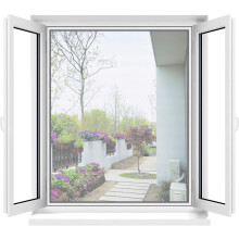 Customize Size Magnetic Window Screen, Easy Installation With Self-adhesive Strips, Fine Fiberglass Mesh For Doors And Windows, Protective & Visible,