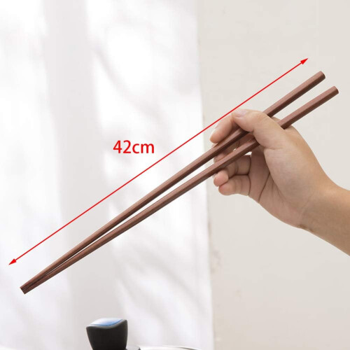 Ξύλινα ξυλάκια chopsticks κατάλληλα για πλυντήριο πιάτων, ανθεκτικά στη θερμότητα, με 1