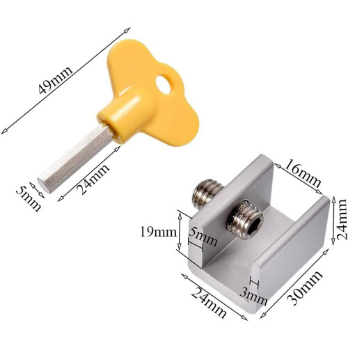 Security Window Solution, Aluminum Alloy Sliding Security Windows Locks, Adjustable Locks with Rubber Cushioning for Safe and Secure Home 1