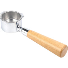 Bundløs portafilter til espressomaskiner, 51 mm bundløs portafilter med nøgent design og filterkurv i rustfrit stål, kompatibel med